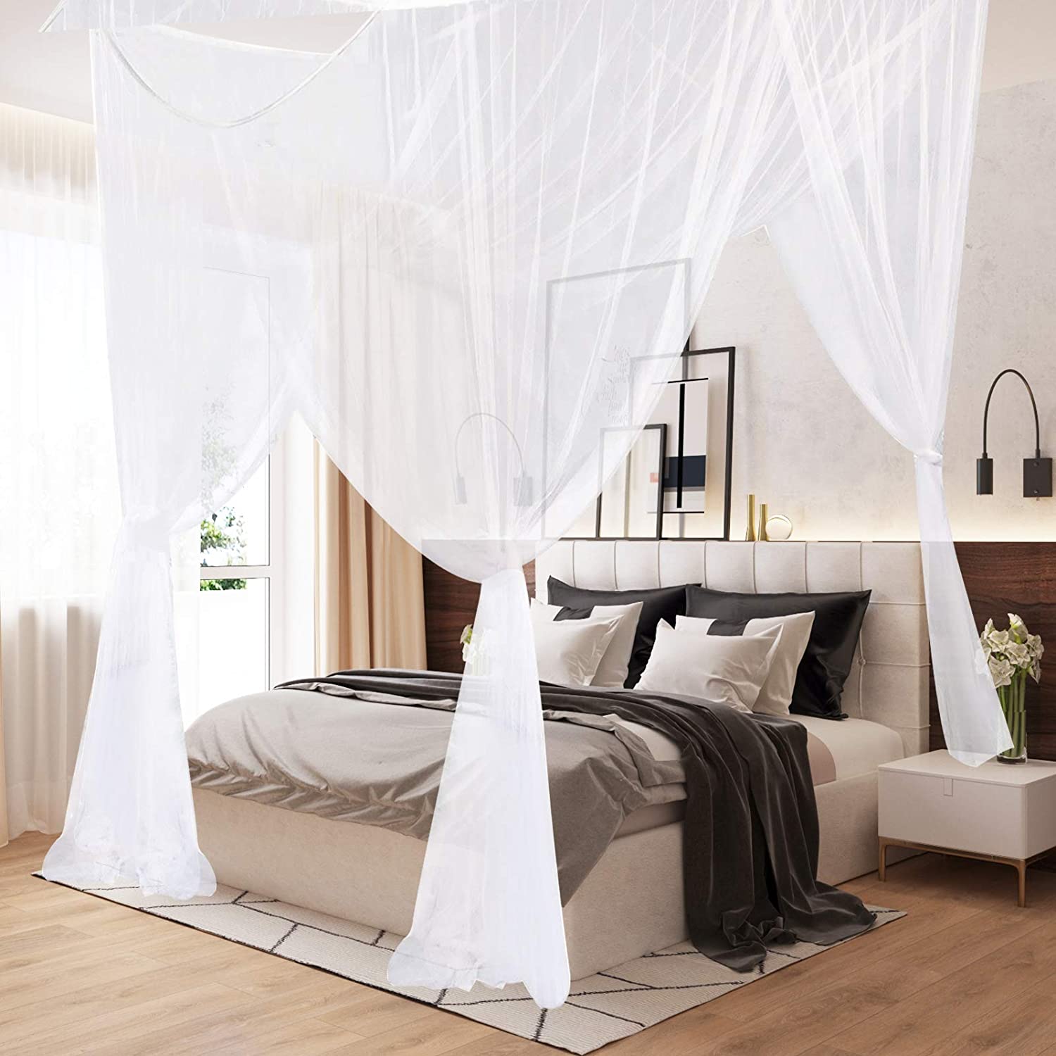Canopy curtain drapes