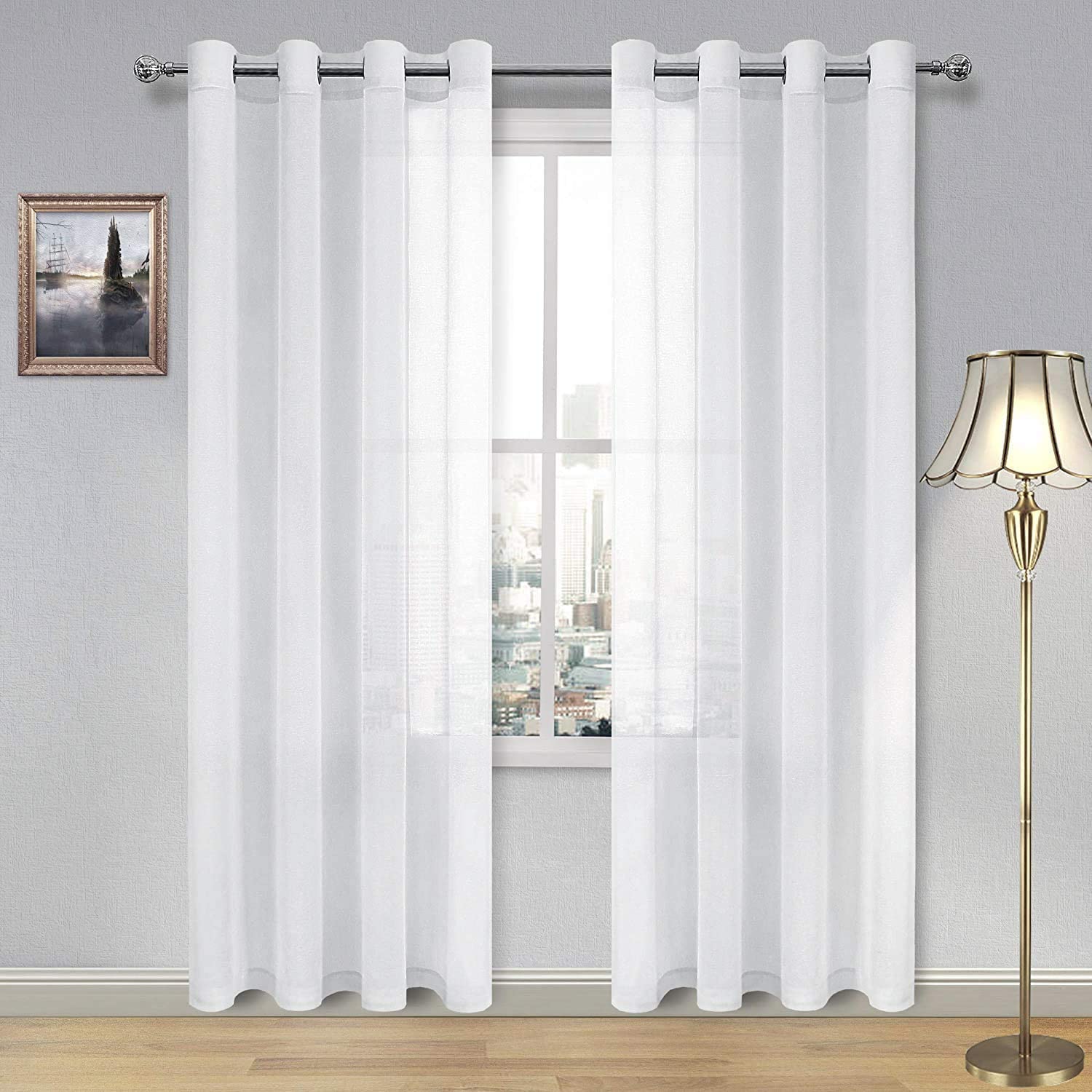 sheer window curtains