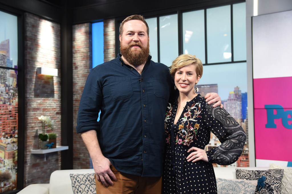 HGTV "Home Town" stars Ben Napier and Erin Napier visit People Now on January 08, 2020 in New York City. 