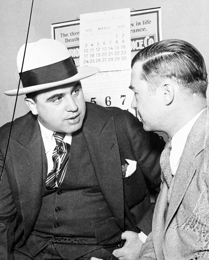 Al Capone and attorney William F. Waugh