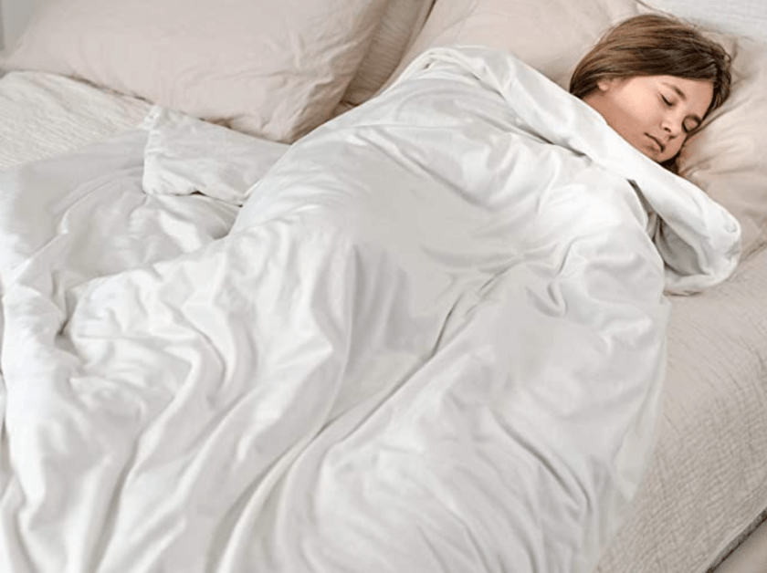 LUXOME Luxury 15lb Weighted cooling blanket