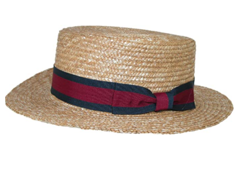 boater hat with band