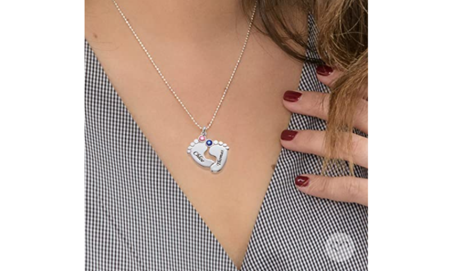 baby feet necklace