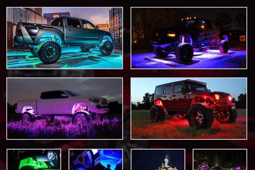 cool truck accessories (LED rock lights for trucks)