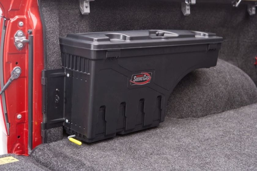 cool truck accessories (Swingcase Truck Bed Storage Box)