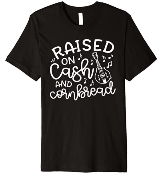 Raised On Cash and Cornbread Country Music Cute Funny Premium T-Shirt