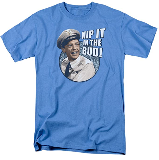 Andy Griffith Icon Nip It Adult T-Shirt Tee