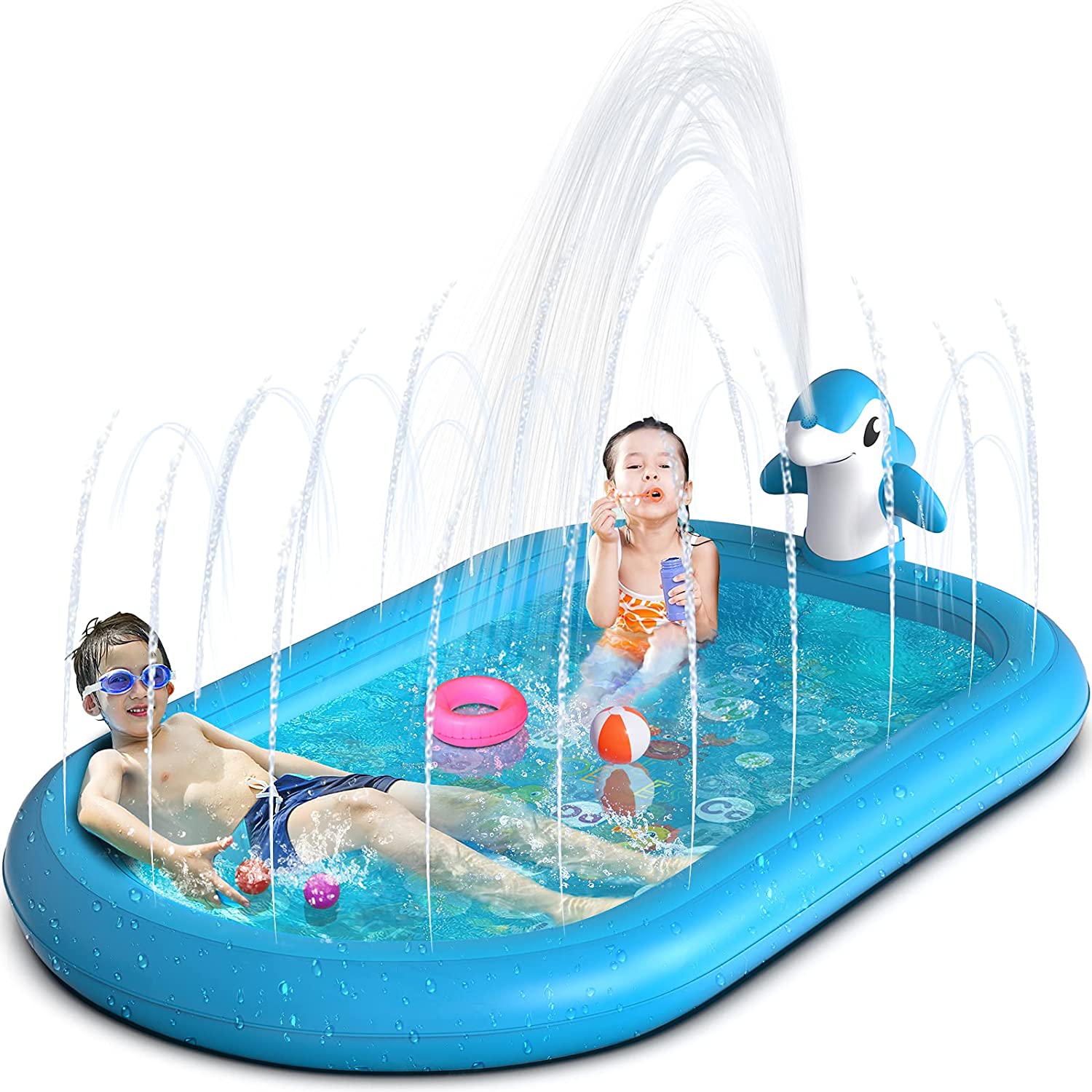 Splash Pad Water Sprinkler Pool for Kids
