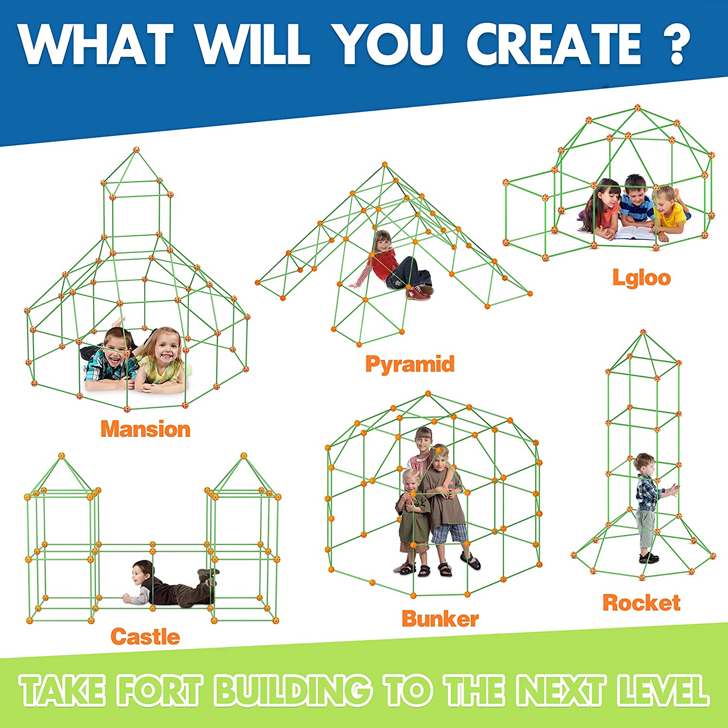 Kids Fort Building Kit