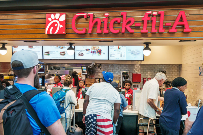 In Georgia, Hartsfield-Jackson Atlanta International Airport, Chick-fil-A, fast food, restaurant