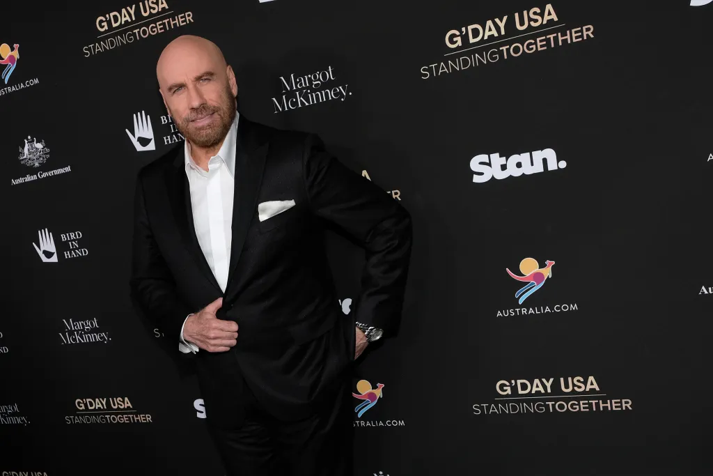 John Travolta attends G'Day USA 2020 at Beverly Wilshire, A Four Seasons Hotel on January 25, 2020 in Beverly Hills, California