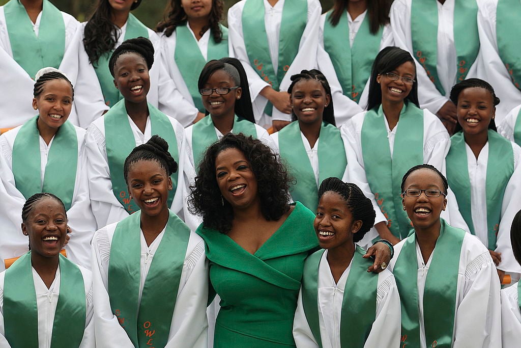 Oprah Winfrey at the graduation ceremony on December 1, 2012, in Johannesburg, South Africa. Oprah came to South Africa for this year's graduation ceremony at the Oprah Winfrey Leadership Academy. 