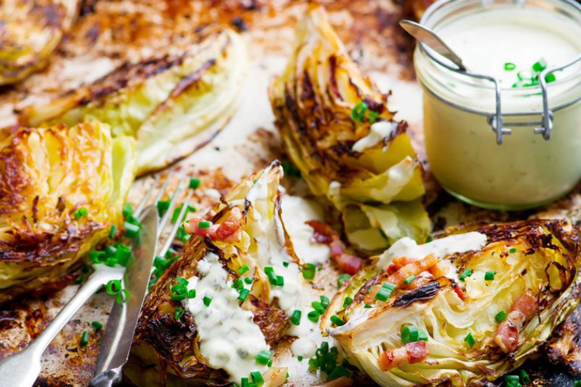 grilled cabbage wedges