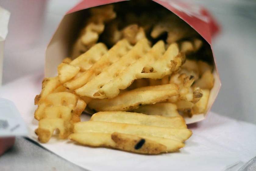 waffle fries at chick fil a