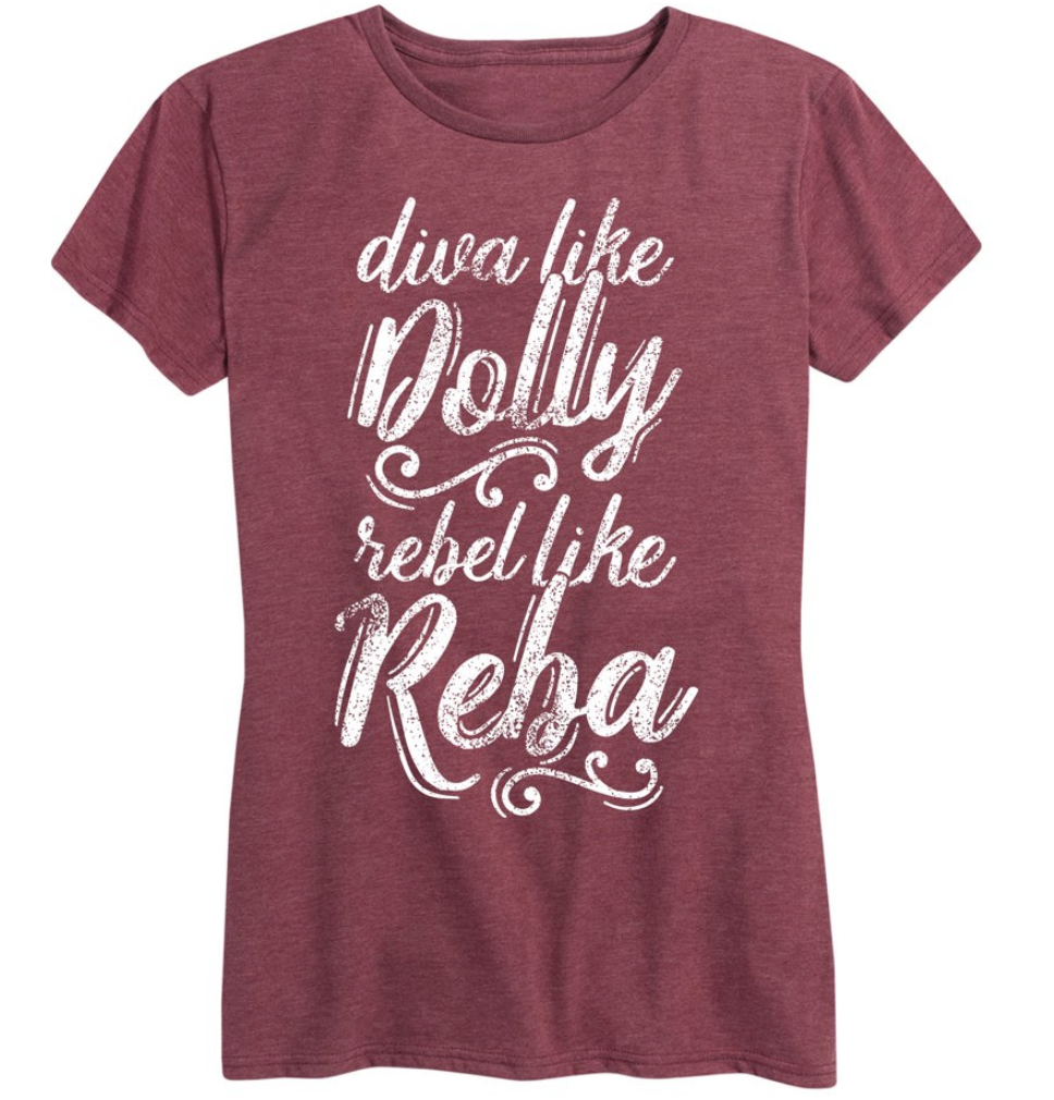 Dolly and Reba shirt available at Walmart.