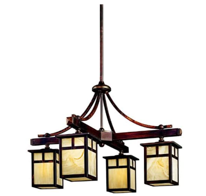 Kichler 49091CV, Alameda Solid Brass Outdoor Ceiling Lighting, 400 Total Watts, Canyon View