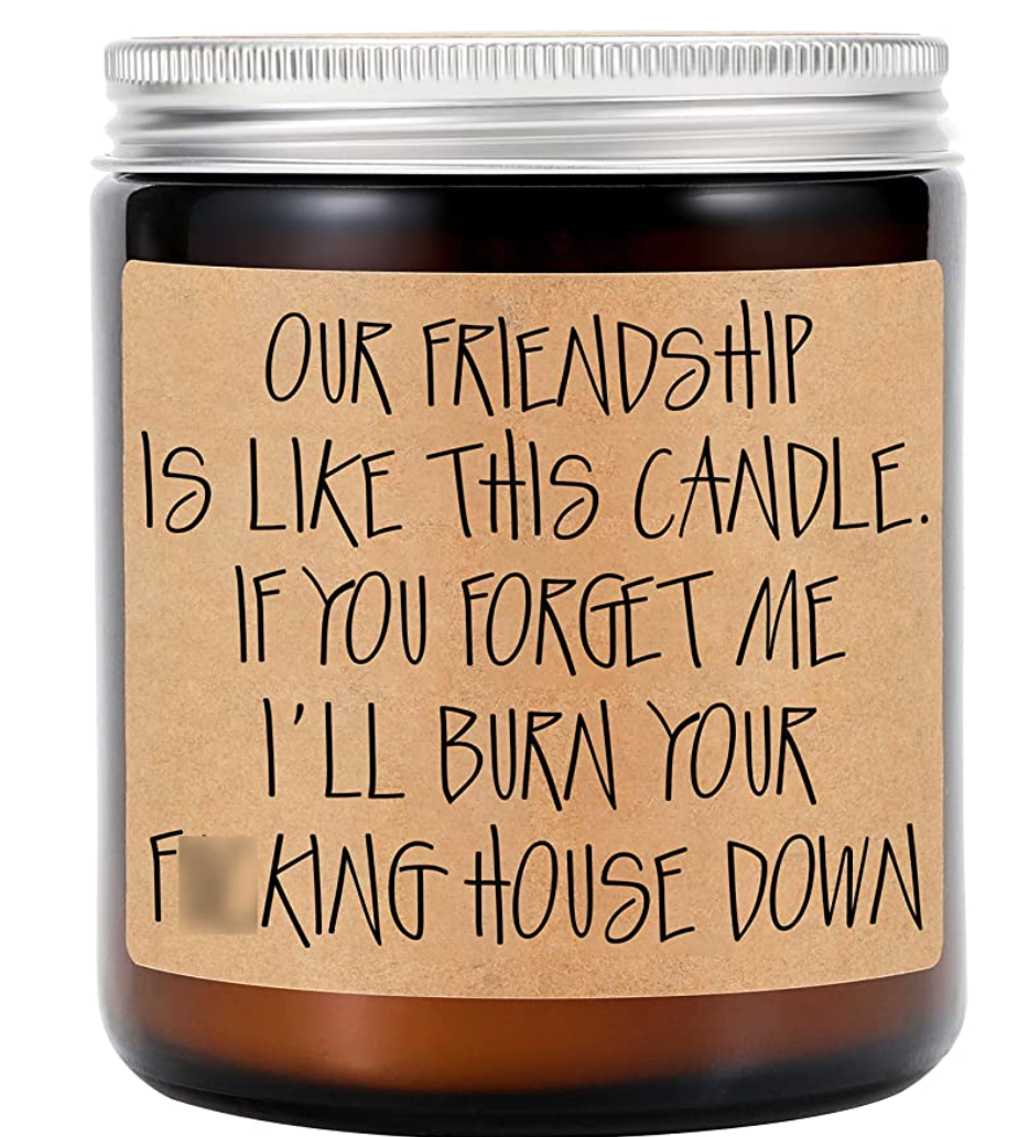 GSPY Lavender Scented Candles - Best Friend, Friendship Gifts for Women - Birthday Gifts for Friends Female - Going Away Gifts for Friends, Best Friend Moving - Funny Friend Gifts, BFF Gifts for Women