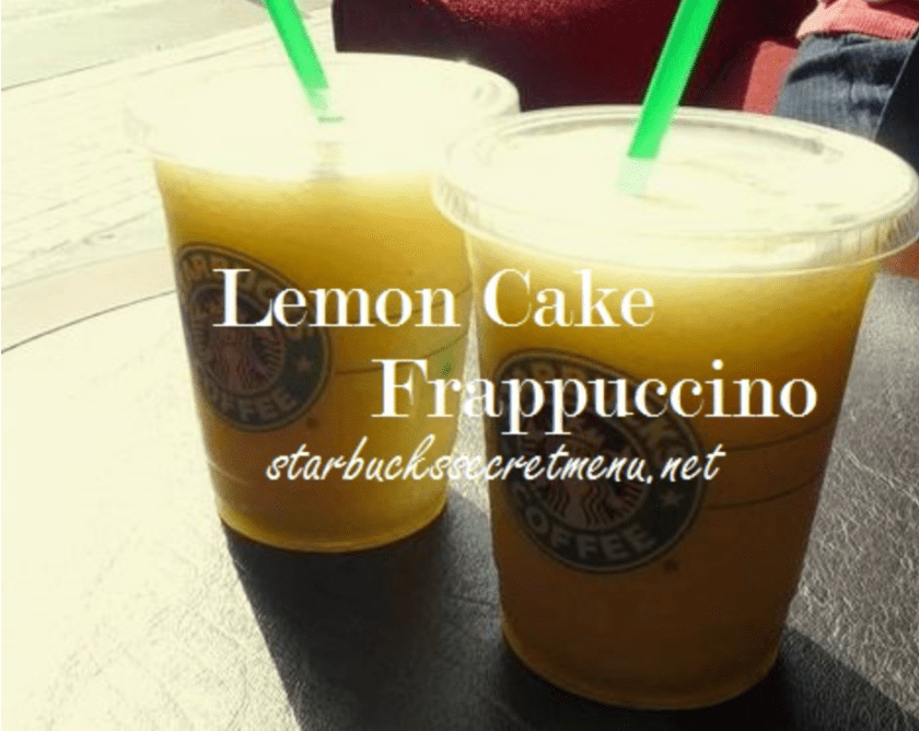 lemon cake Frappuccinos