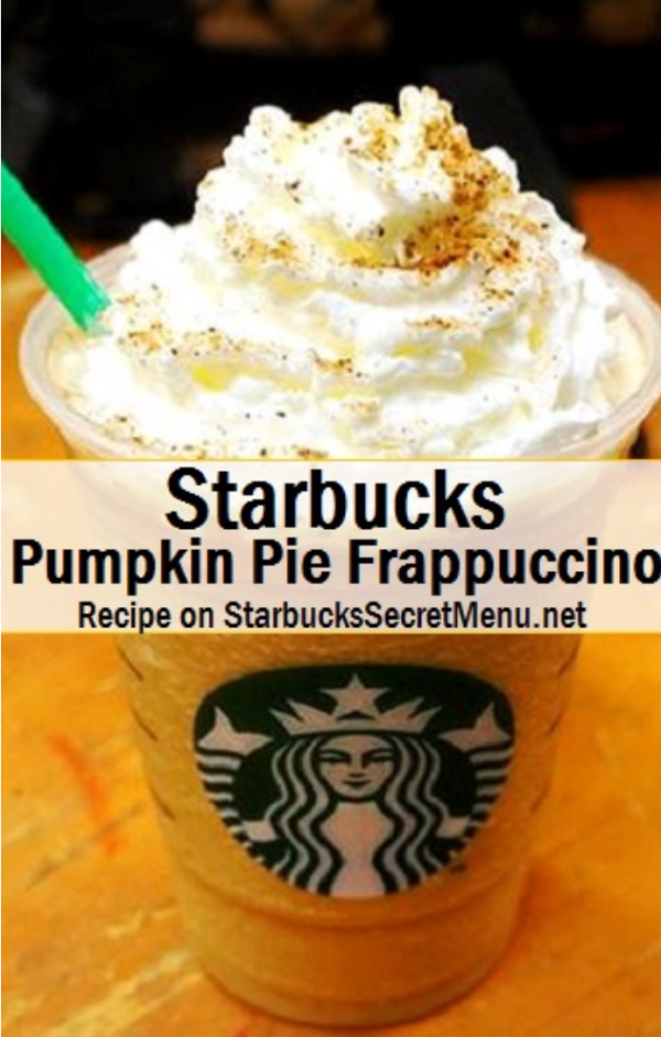 starbucks pumpkin Pie Frappuccino