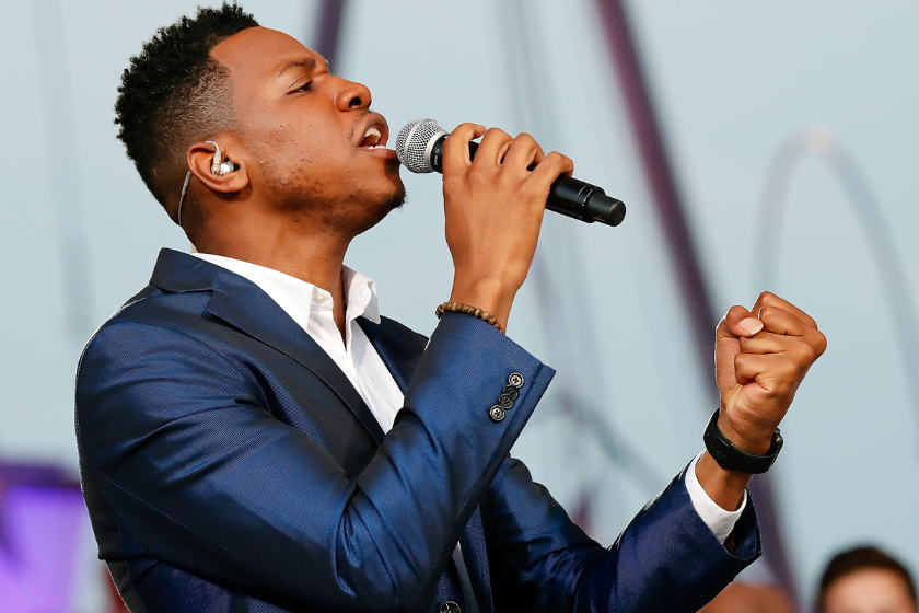 The Voice Season 12 winner Chris Blue performs at A Capitol Fourth at U.S. Capitol, West Lawn on July 4, 2017 in Washington, DC