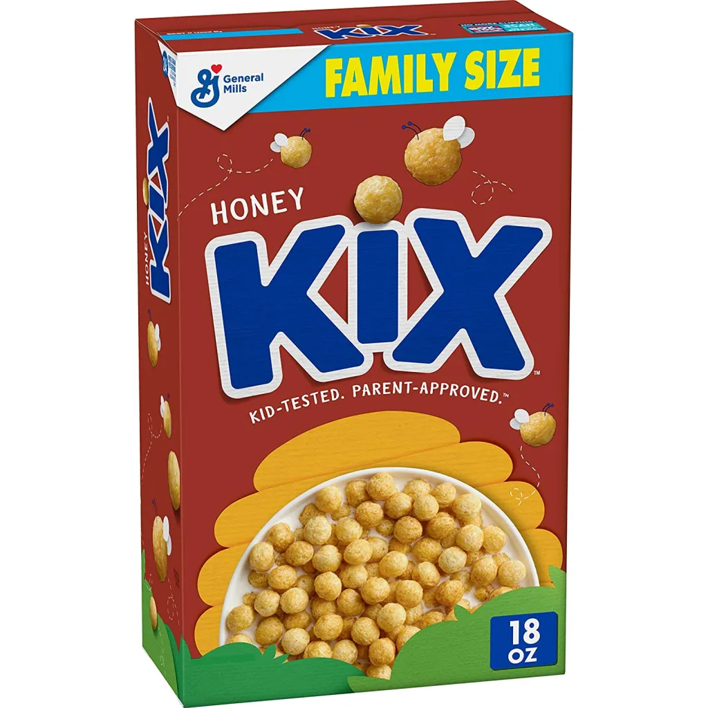 kix cereal box