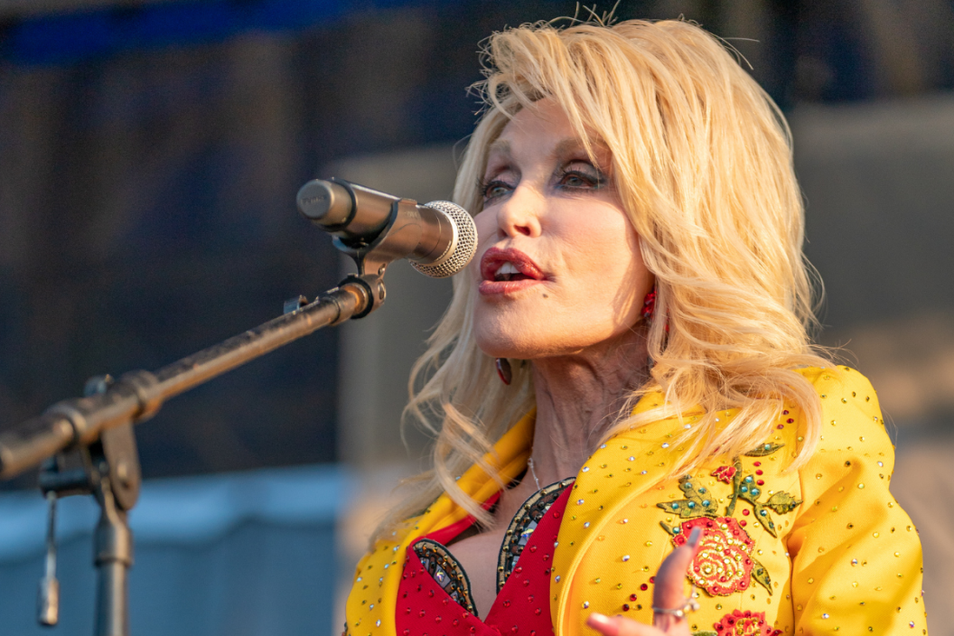 Dolly Parton performs during the the Newport Folk Festival 2019, it's 60th anniversary, at Fort Adams State Park on July 27, 2019 in Newport, Rhode Island.