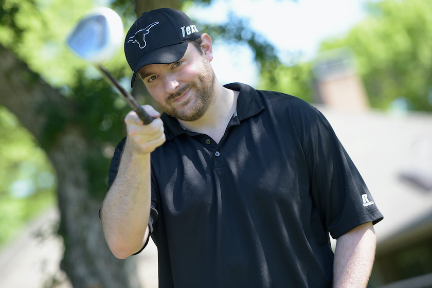 FARMERS BRANCH, TX - APRIL 18: Recording artist Chris Young poses at the ACM Lifting Lives Celebrity Golf Classic during the 50th Academy of Country Music Awards at Brookhaven Country Club on April 18, 2015 in Farmers Branch, Texas.