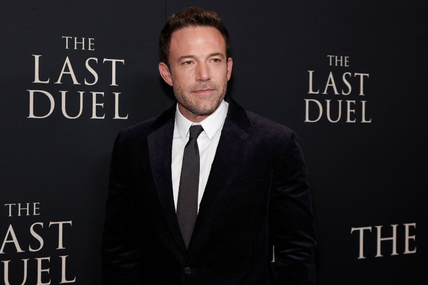  Ben Affleck attends "The Last Duel" New York Premiere at Rose Theater at Jazz at Lincoln Center's Frederick P. Rose Hall on October 09, 2021 in New York City