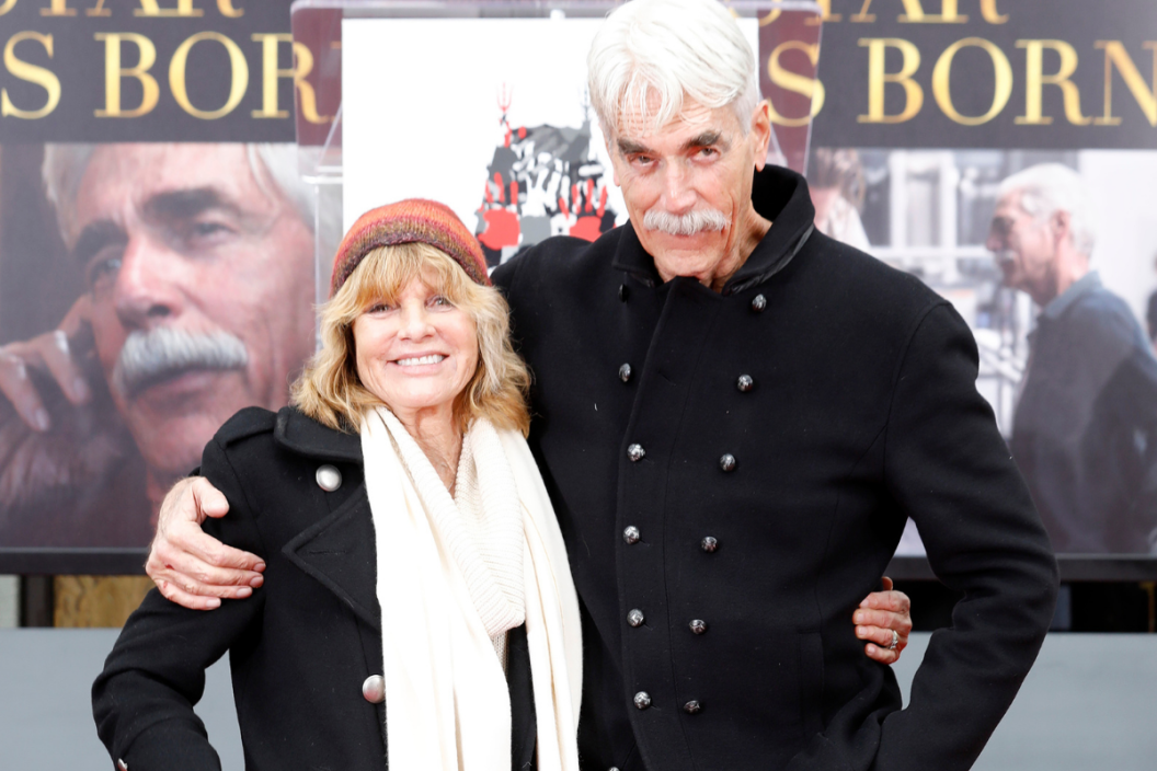 Sam Elliott is photographed with his wife Katharine Ross at his hand and footprint ceremony at the TCL Chinese Theatre on January 7, 2019 in Hollywood, California. (Photo by John Rasimus) (Photo credit should read John Rasimus / Barcroft Media via Getty Images)
