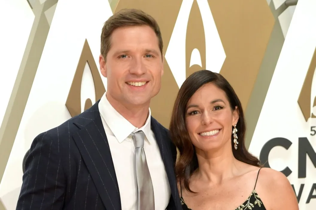Walker Hayes and wife Laney attend the CMA awards