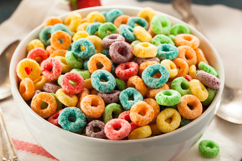 colorful cereal fruit loops