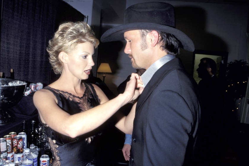 Faith Hill & Tim McGraw during Andre Agassi Grand Slam For Children 1996 in Las Vegas, Nevada, United States. 