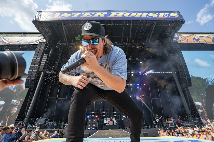 BROOKLYN, MICHIGAN - JULY 17: HARDY performs during Faster Horses Festival at Michigan International Speedway on July 17, 2021 in Brooklyn, Michigan.
