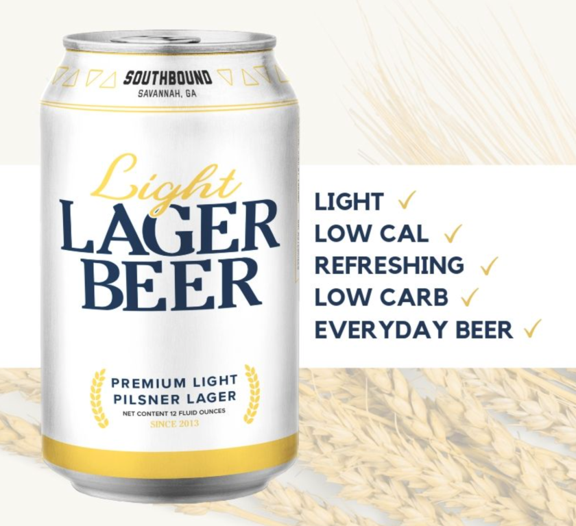 southbound light lager beer