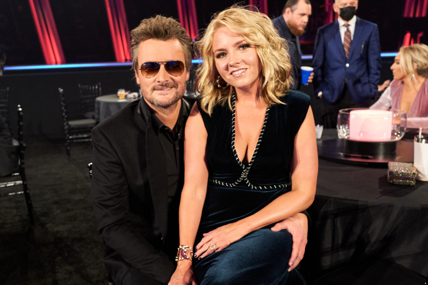 Eric Church and Katherine Blasingame attend the 54th Annual CMA Awards at Music City Center 