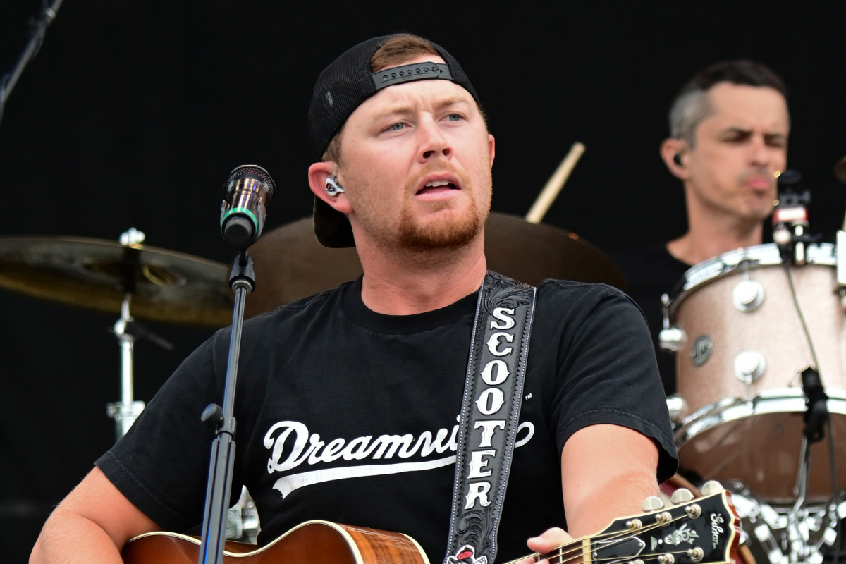Scotty McCreery performs on the GMC Sierra Stage during the Citadel Country Spirit USA concert at Ludwig's Corner on August 29, 2021 in Glenmoore, Pennsylvania.