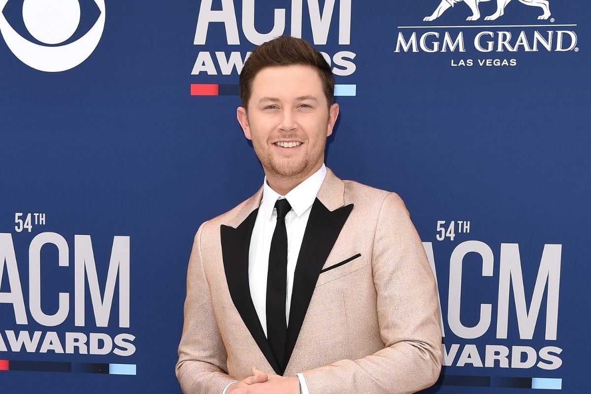 Scotty McCreery on the ACM Awards red carpet