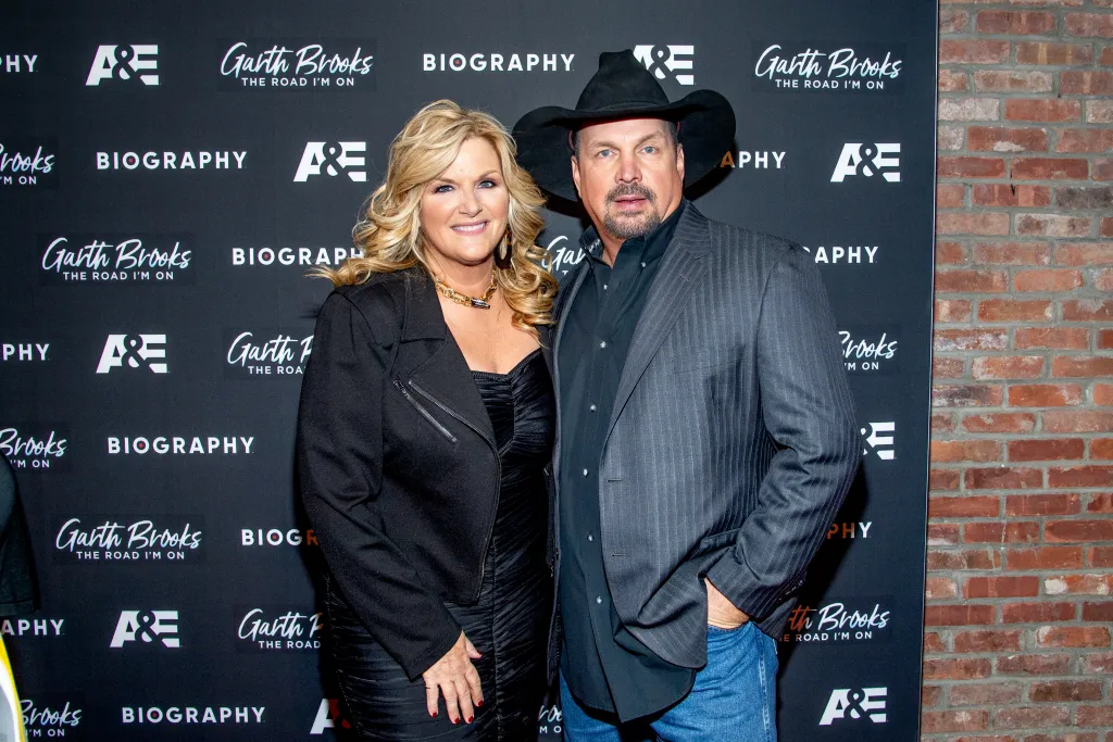 Trisha Yearwood and Garth Brooks attend "Garth Brooks: The Road I'm On" Biography Celebration at The Bowery Hotel on November 18, 2019 in New York City.