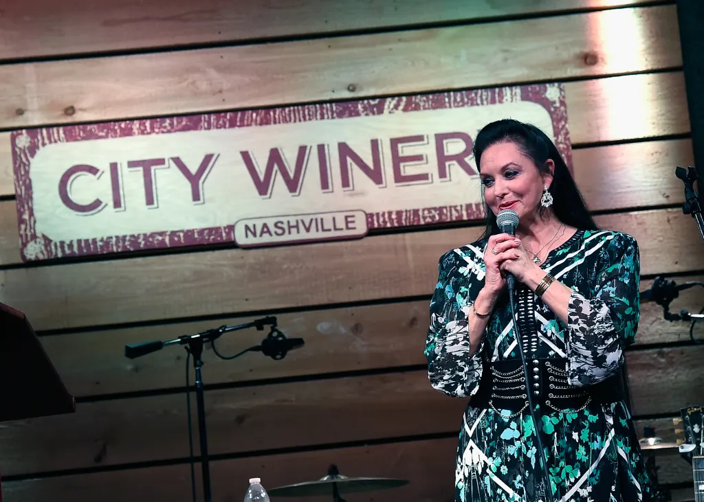 Crystal Gayle performs during A Celebration of Life in Honor of Jeff Walker at City Winery Nashville on September 10, 2015 in Nashville, Tennessee.