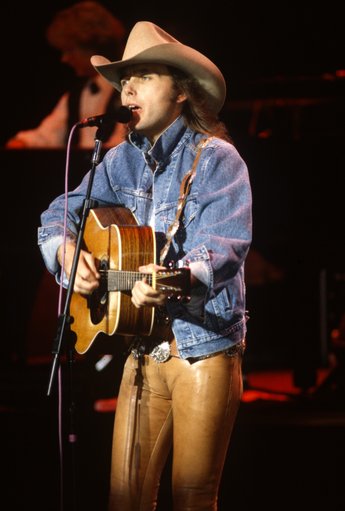 Dwight Yoakam performs at Concord Pavilion on June 20, 1993 in Concord, California