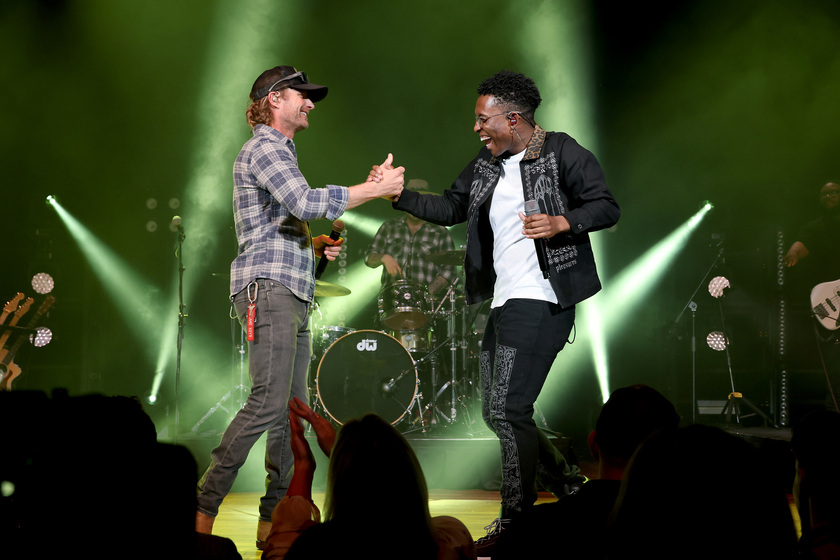 Breland shares the stage with Dierks Bentley