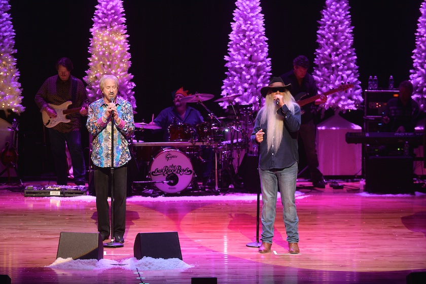 NASHVILLE, TN - DECEMBER 23: Recording Artists Duane Allen and William Lee Golden of the Oak Ridge Boys perform at The Country Music Hall Of Fame And Museum Presents 'The Oak Ridge Boys' Christmas Night Out' in CMA Theater on December 23, 2015 in Nashville, Tennessee. 