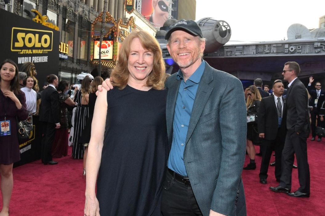 Actor Cheryl Howard (L) and director Ron Howard attend the world premiere of Solo: A Star Wars Story in Hollywood on May 10, 2018