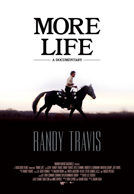 The poster for Randy Travis documentary 'More Life'