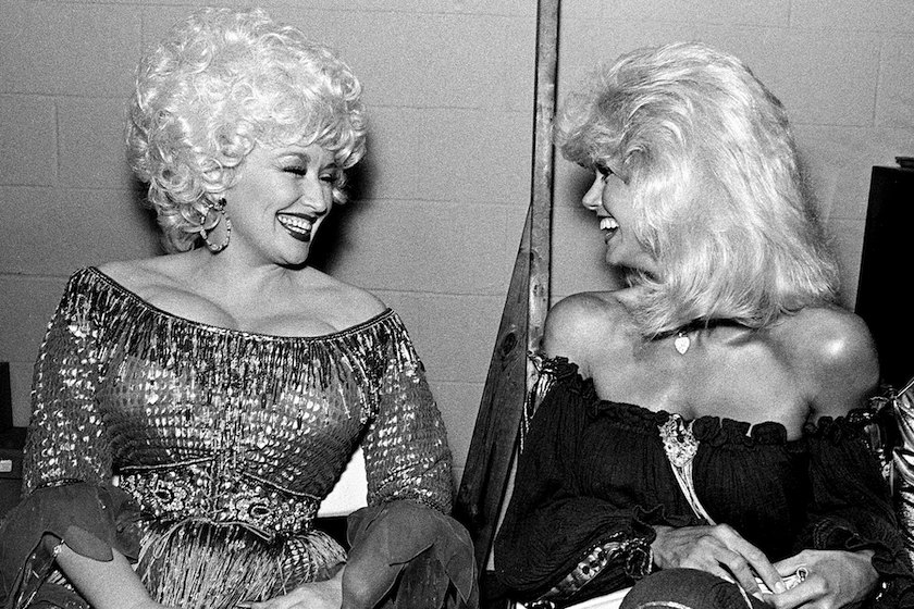 Nashville, Tn. - July 21: Singer/Songwriter/Actor Dolly Parton and Actor Loni Anderson attend The Best Little Whorehouse In Texas premiere at Opryland on July 21, 1982 in Nashville, Tennessee. 