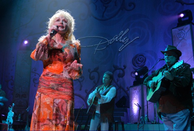 Dolly Parton during Dolly Parton in Concert at Radio City Music Hall in New York City - August 18, 2005 at Radio City Music Hall in New York City, New York, United States.