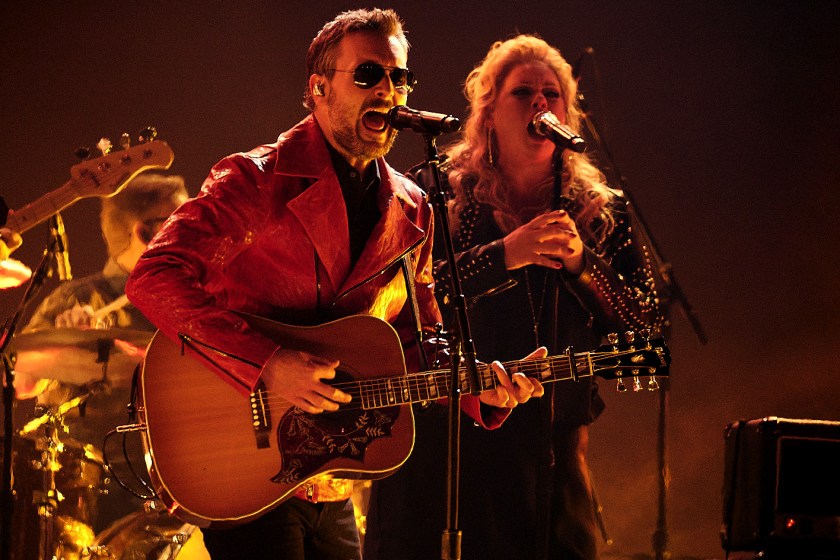 Eric Church performs during the 2021 CMA Awards.