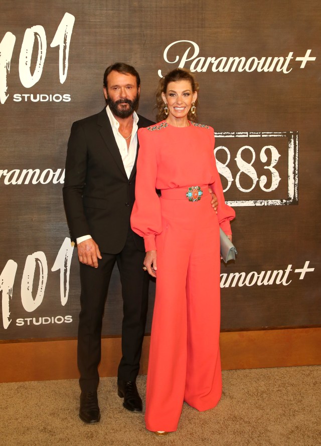 Tim McGraw and Faith Hill attend the world premiere of "1883"
