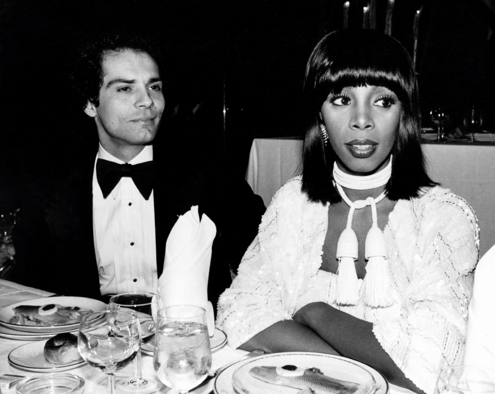 Bruce Sudano dines with his wife, Donna Summer.