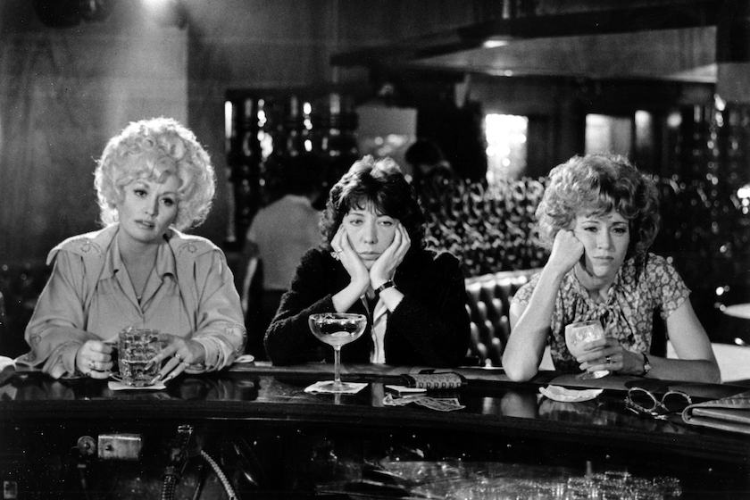 DECEMBER 19: (L-R) Dolly Parton, Lily Tomlin and Jane Fonda acts in a scene from the movie "9 to 5" which was released on December 19, 1980. 